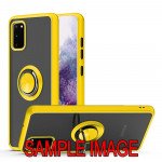 Tuff Slim Armor Hybrid Ring Stand Case for Samsung Galaxy A02S (Yellow)